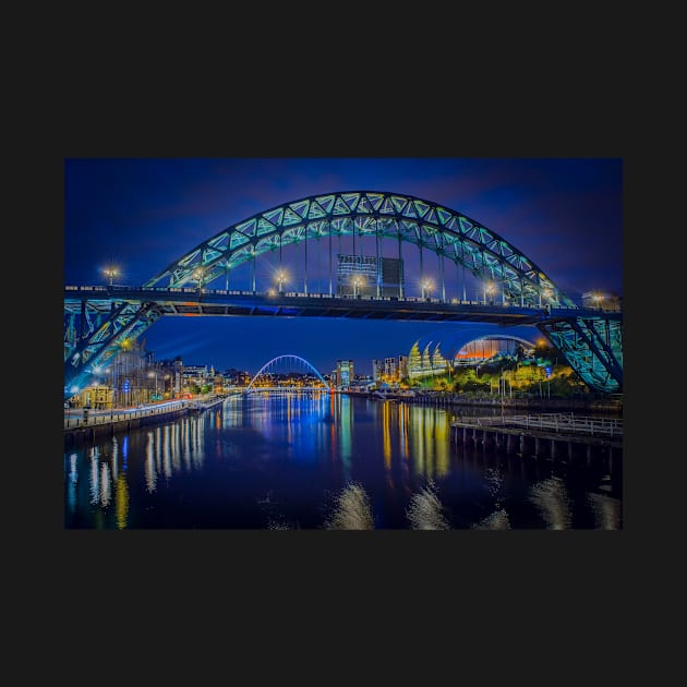 Quayside tyne bridges by tynesidephotos