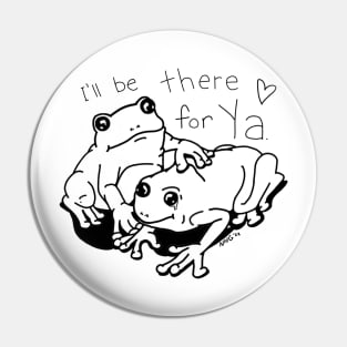 Emotional Support Frogs Pin