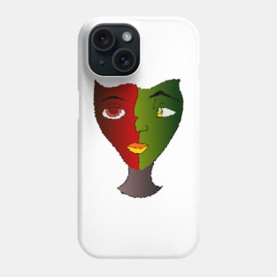 The deep face of self-observation is a face from another world Phone Case