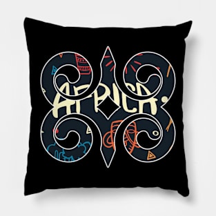 Ghana Akan Adinkra Symbol Africa Ankara Pattern Pillow