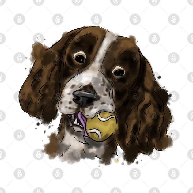 Funny English Springer Spaniel by Antiope