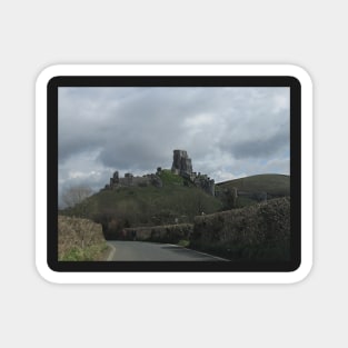 Approaching Corfe Castle, Dorset Magnet