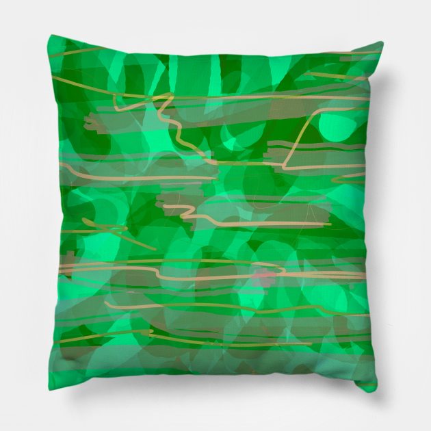 Green lights Pillow by jen28