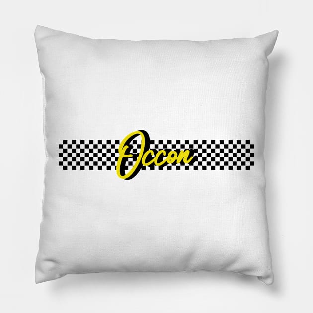 Race Flag Design 2 - Esteban Ocon Pillow by GreazyL