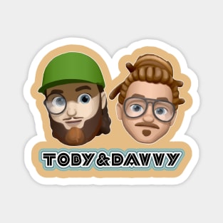 Toby and Davvy-Moji Magnet