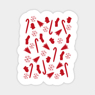 Happy New Year Holiday Vibes Pattern Magnet