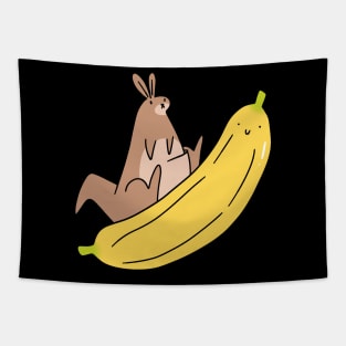 Giant Banana and Kangaroo Tapestry