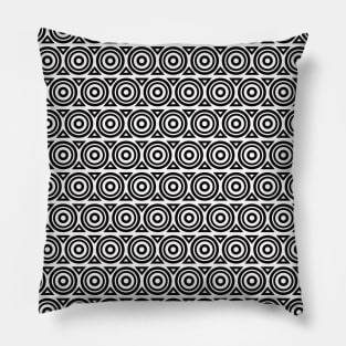 Circles and Diamonds Geometric Pattern Pillow