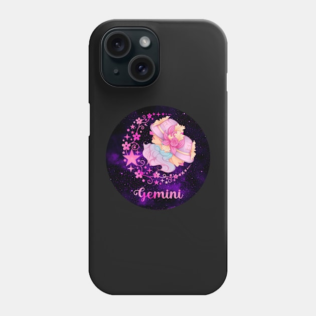 Gemini Zodiac Sign Horoscope Phone Case by traceyart