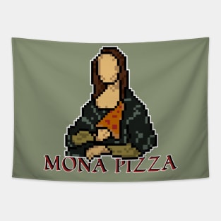 Mona Pizza - Pixel Art Tapestry