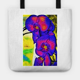 Bold Blue Orchid Tote