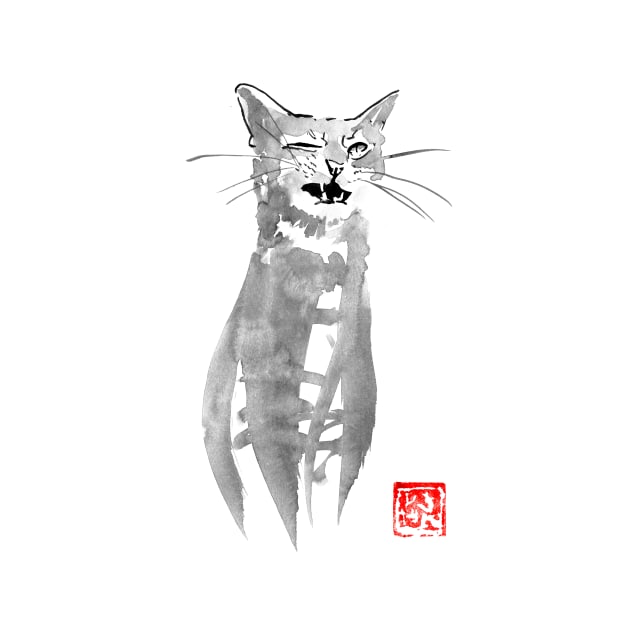 blinking cat by pechane