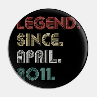 12 Years Old Vintage Legend Since April 2011 12th Pin