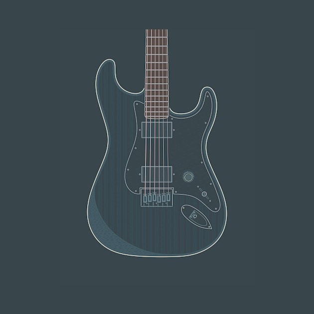 Metal Strat Guitar by milhad