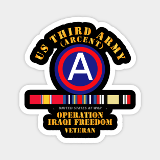 3rd US Army - Iraq Freedom Vet w Svc Magnet