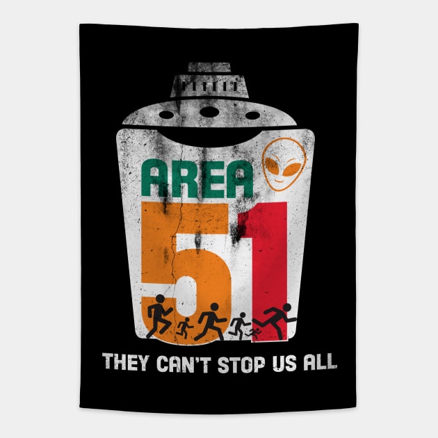 Area 51 Tapestry by Toby Wilkinson