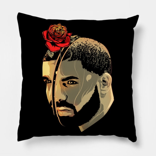 Drake Pillow by Heymoonly