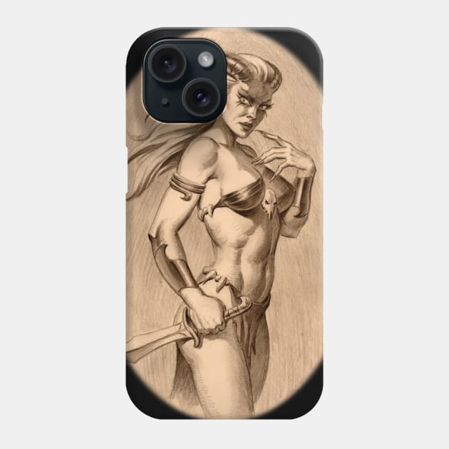 Demongirl Phone Case by Paul_Abrams