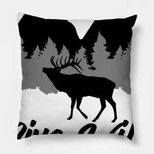 Bugling Bull Elk Pillow