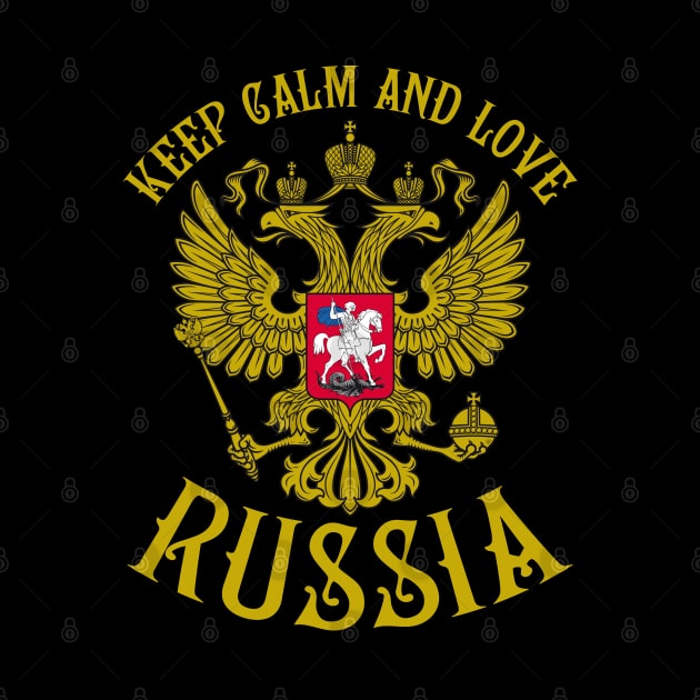 123 Wappen Russland Keep Calm and Love Russia by Margarita7