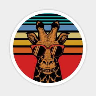 Retro cool giraffe Magnet