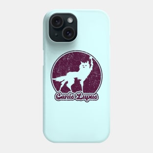 Fantastic Mr Fox - Wolf - Canis Lupus - Retro - Plum Phone Case