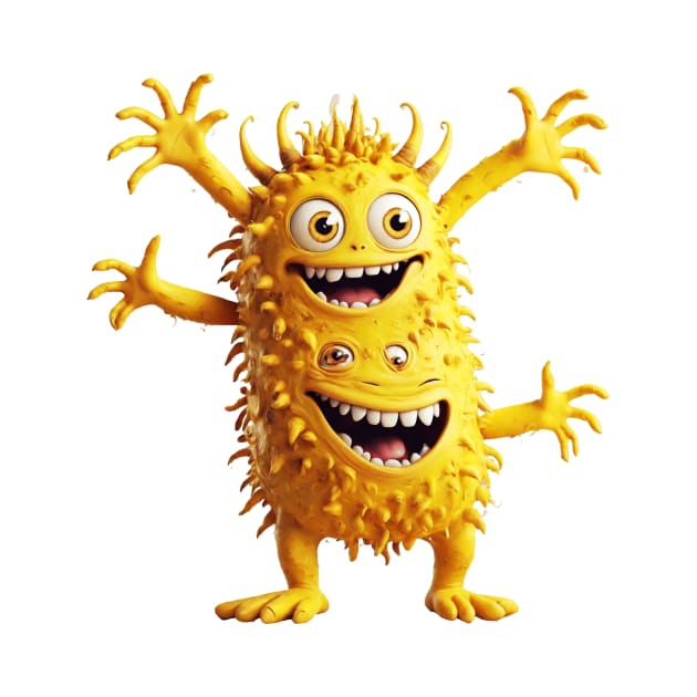 Yellow funny monster by bswlife