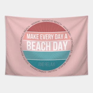 Make Every Day a Beach Day and Relax. For Soft Pink lovers! Tapestry