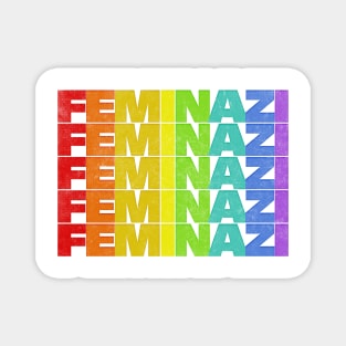 Feminazi ∆∆ Strong Woman Typography Design Magnet