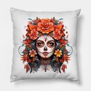 Day of the Dead Woman #1 Pillow