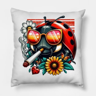 Spring Ladybugs - Perfect Ladybugs Spring Pillow