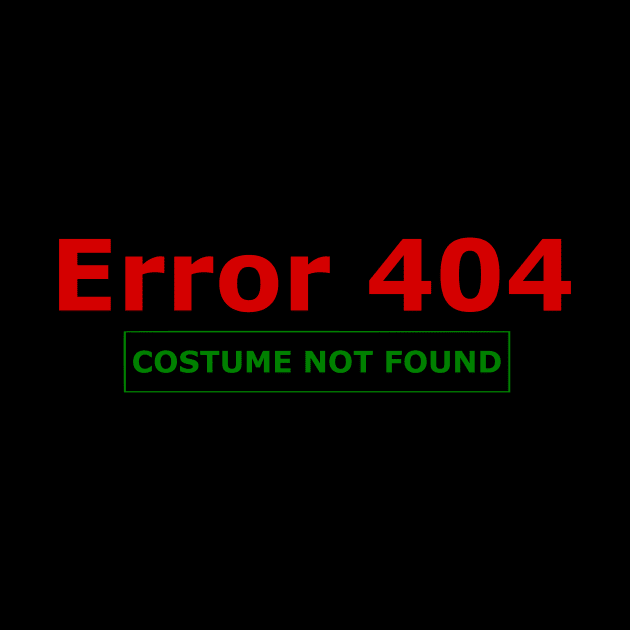 Error 404 Halloween costume by The_Dictionary