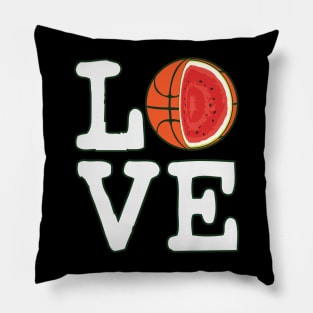 Love Basketball Watermelon Pillow