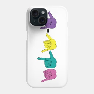 I - L - Y - I Love You - Sigh Language Phone Case