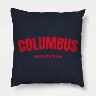 hoockey team of columbus Pillow