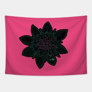 Neon Blossom Tapestry