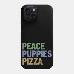 Peace Puppies Pizza Phone Case