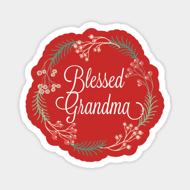 Blessed Grandma Christmas Magnet by AChosenGeneration