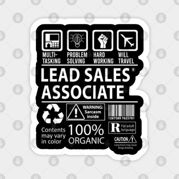 Lead Sales Associate T Shirt Multitasking Job Gift Item Tee Lead Sales Associate Magnet Teepublic Au