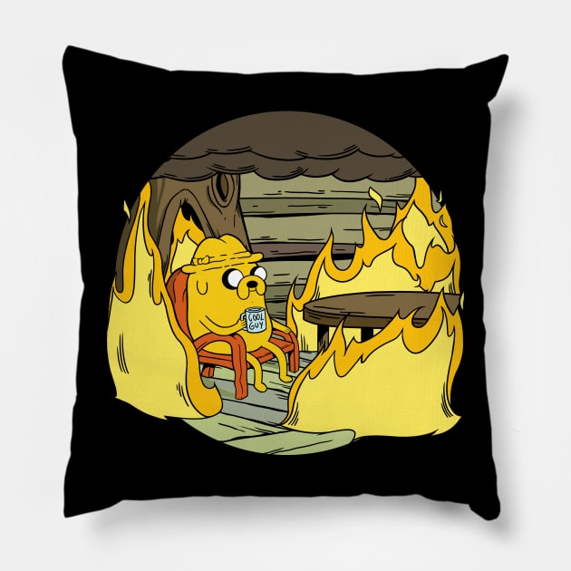 Adventure Time - This is fine! Pillow by gseignemartin