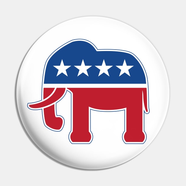 Republican Elephant Pin by hobrath