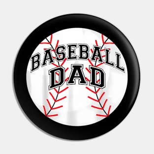 Dad Baseball Father Day Proud Daddy Baseball Parent Pin