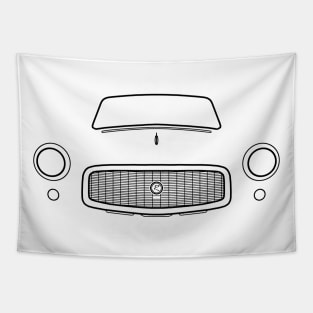 1960 AMC Rambler classic car black outline graphic Tapestry