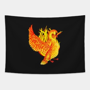 Flaming Swan Phoenix Tapestry