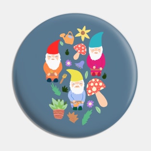 Grandpa's Gnome Garden Pin