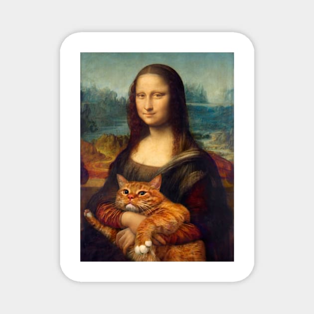 Mona Lisa Magnet by timegraf