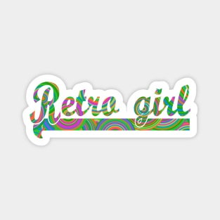 Retro girl Magnet