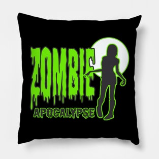 Zombie Apocalypse Graphic Pillow