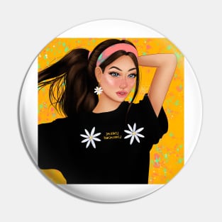 Daisy Girl Pin