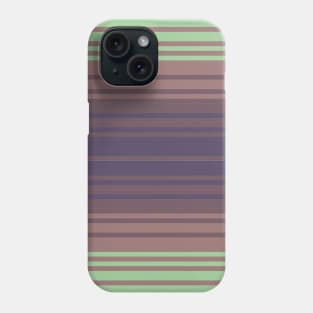 Purple Brown and Pale Green Gradient Stripes Phone Case